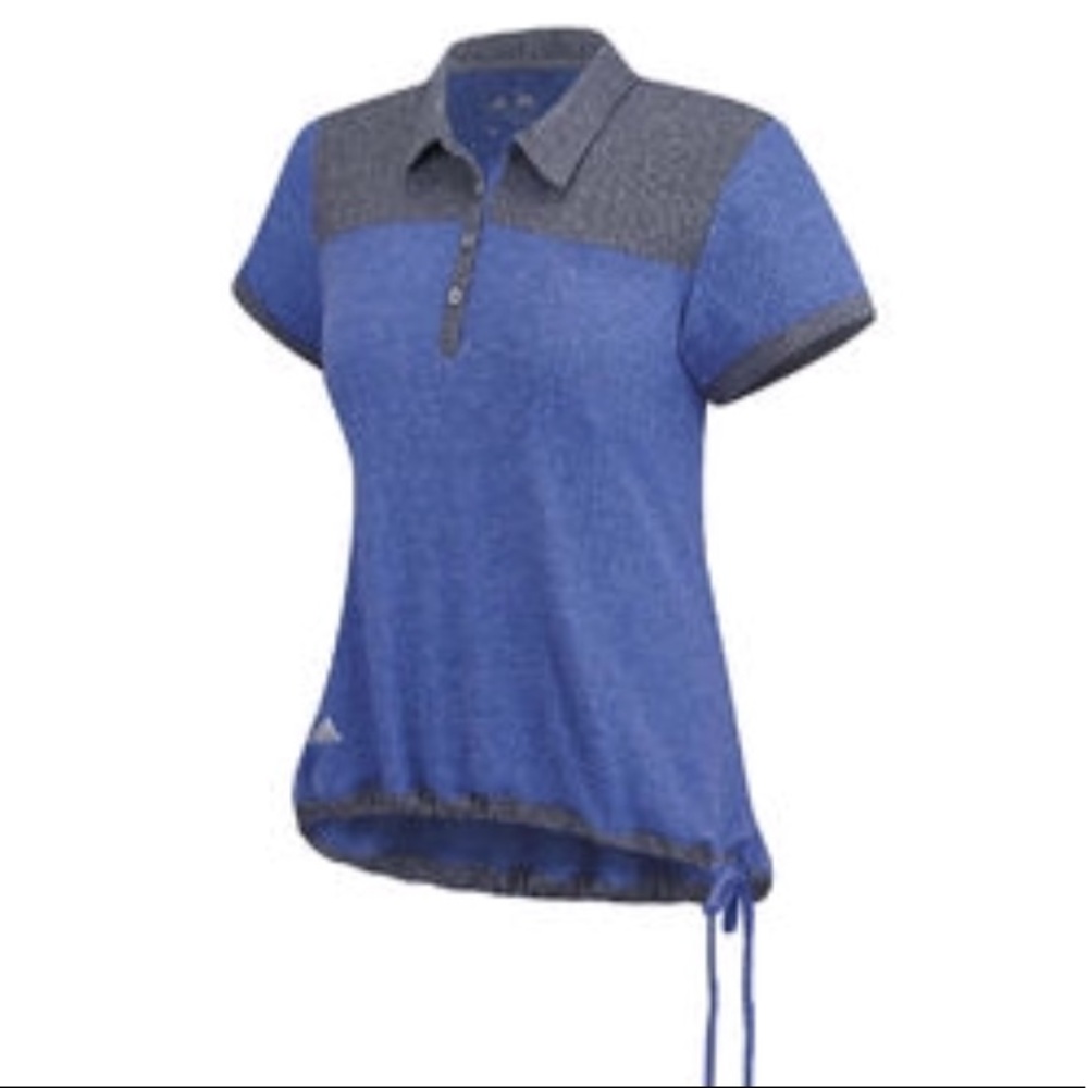Adidas Ladies Advanced Pique Golf Polo Blue (XL)